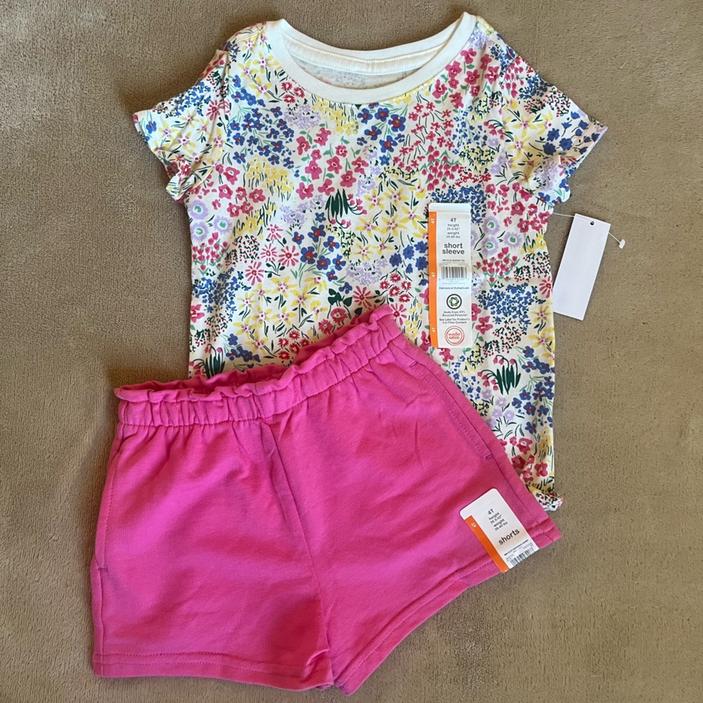NEW SET 4T summer toddler clothes